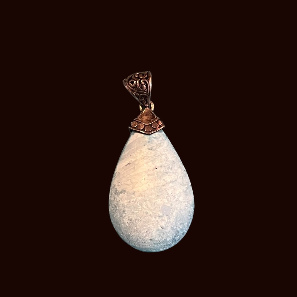 Sterling Silver Sky Blue Stone Pendent
